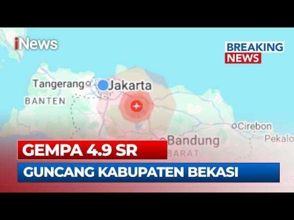 Gempa Magnitudo 4,9 Guncang Bekasi, Terasa Hingga Jakarta Gempa Magnitudo 4,9 Guncang Bekasi, Terasa Hingga Jakarta