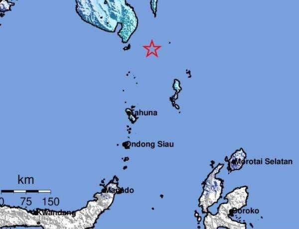 Gempa Terkini M5,6 Guncang Kepulauan Talaud, Tidak Berpotensi Tsunami Gempa Terkini M5,6 Guncang Kepulauan Talaud, Tidak Berpotensi Tsunami