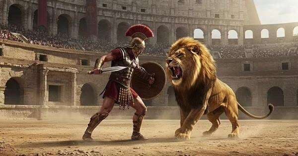 Ilmuwan Ungkap Bukti Gladiator Romawi Lawan Singa dari Kerangka Berusia Ribuan Tahun Ilmuwan Ungkap Bukti Gladiator Romawi Lawan Singa dari Kerangka Berusia Ribuan Tahun