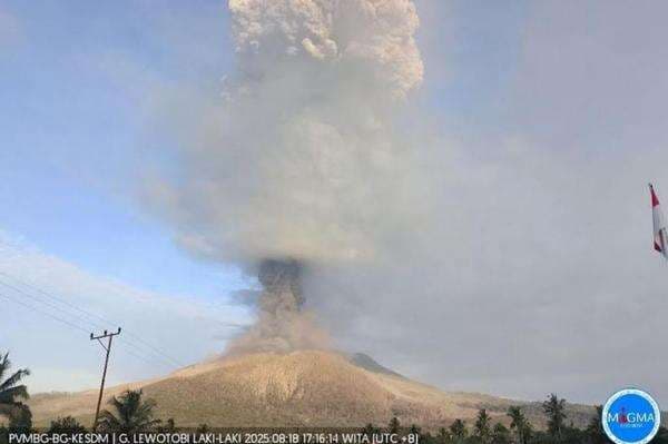 Gunung Lewotobi Laki-Laki Meletus 2 Kali Pagi Ini, Luncurkan Lava Sejauh 4,3 Km Gunung Lewotobi Laki-Laki Meletus 2 Kali Pagi Ini, Luncurkan Lava Sejauh 4,3 Km
