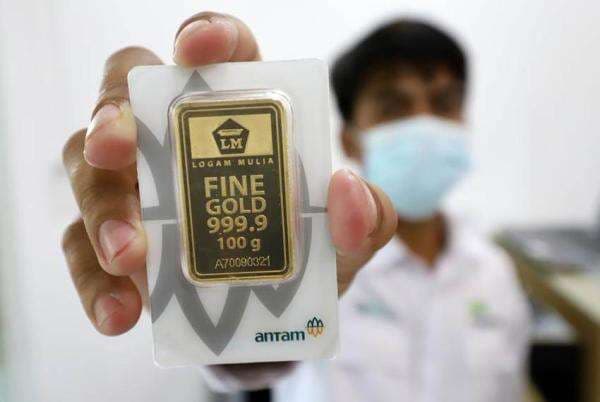 Harga Emas Batangan Antam Hari Ini Merosot Rp11 Ribu, 1 Gram Dijual Rp1.343.000 Harga Emas Batangan Antam Hari Ini Merosot Rp11 Ribu, 1 Gram Dijual Rp1.343.000