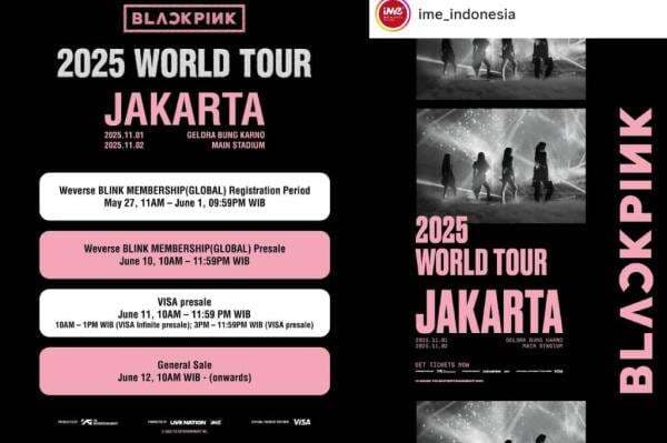 Link Tiket Blackpink Jakarta 2025: BLINK, Ini Cara Beli Tiket Lewat HP! Link Tiket Blackpink Jakarta 2025: BLINK, Ini Cara Beli Tiket Lewat HP!