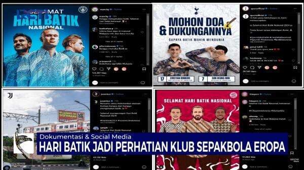 Hari Batik Menarik Perhatian Klub Sepakbola Eropa Hari Batik Menarik Perhatian Klub Sepakbola Eropa