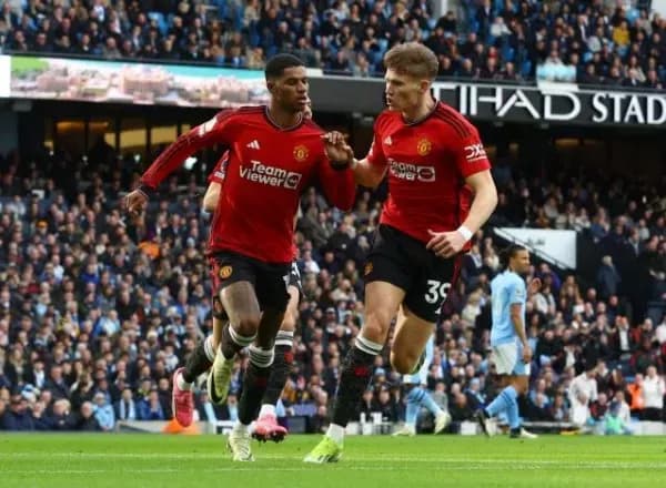 Hasil Liga Inggris 2023-2024: Marcus Rashford Bawa Manchester United Unggul 1-0 atas Manchester City