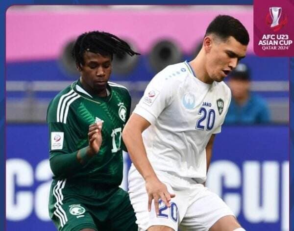 Hasil Piala Asia U-23: Uzbekistan Unggul atas Arab Saudi di Babak Pertama
