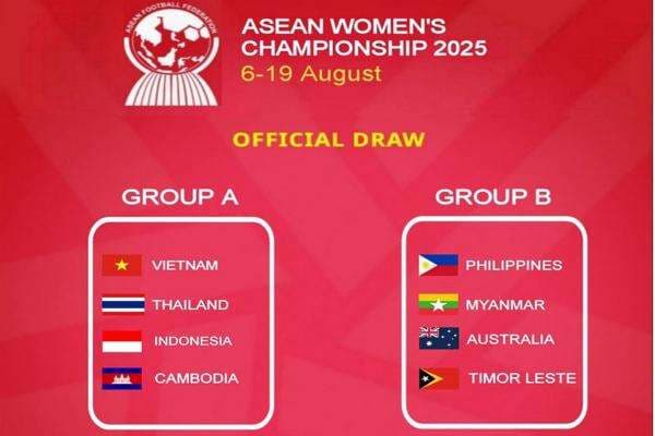 Hasil Undian Piala AFF Wanita 2025: Indonesia Jumpa Thailand dan Vietnam Hasil Undian Piala AFF Wanita 2025: Indonesia Jumpa Thailand dan Vietnam
