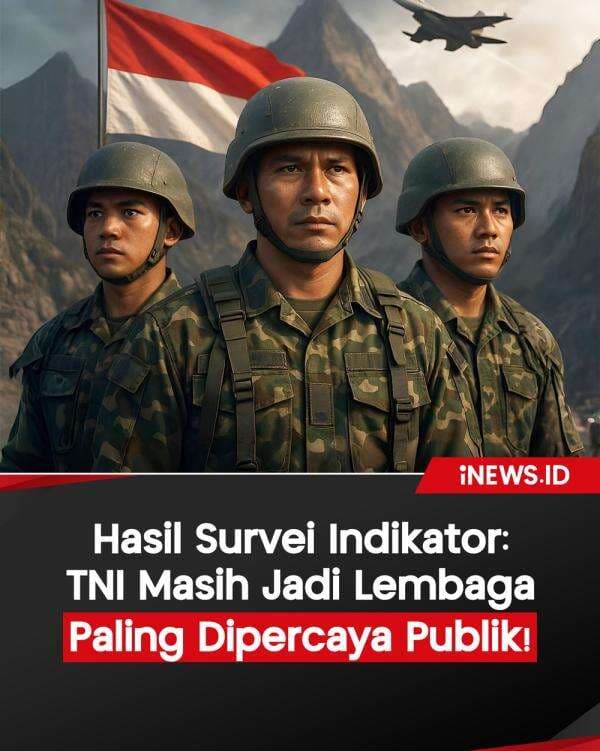 Infografis Hasil Survei Indikator: TNI Masih Jadi Lembaga Paling Dipercaya Publik Infografis Hasil Survei Indikator: TNI Masih Jadi Lembaga Paling Dipercaya Publik