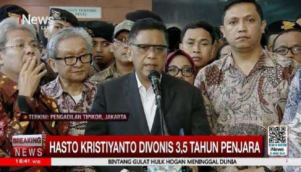 Respons Hasto Divonis 3,5 Tahun Penjara: Saya jadi Korban Anak Buah Respons Hasto Divonis 3,5 Tahun Penjara: Saya jadi Korban Anak Buah