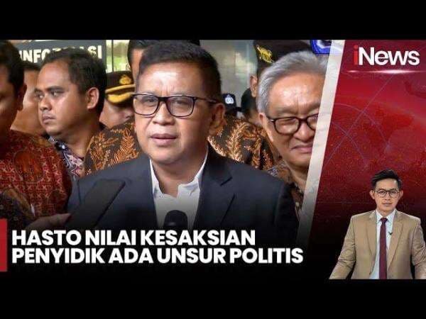 Hasto Sebut Kepentingan Politik dalam Kasusnya Sangat Kuat Hasto Sebut Kepentingan Politik dalam Kasusnya Sangat Kuat