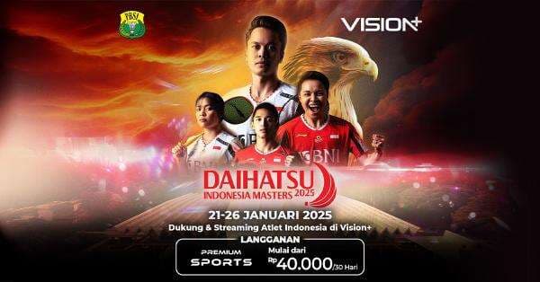 Klik di Sini! Link Live Streaming Indonesia Masters 2025 di Vision+ Klik di Sini! Link Live Streaming Indonesia Masters 2025 di Vision+