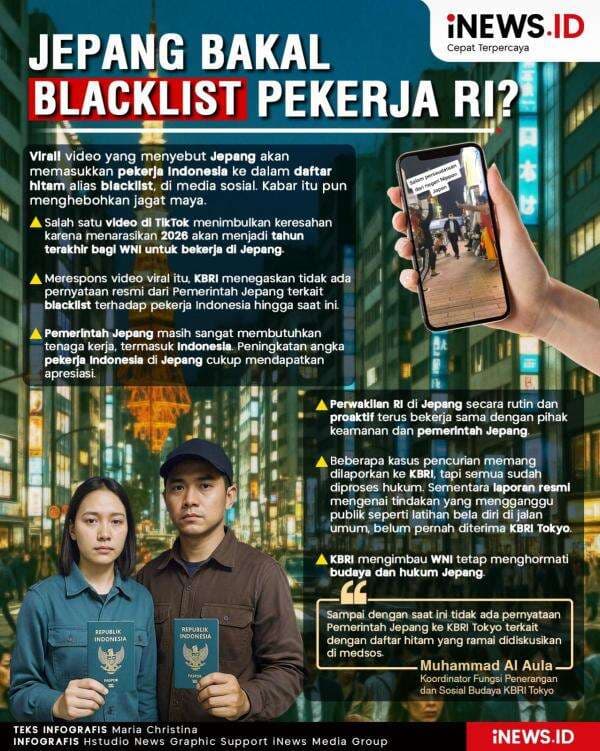 Infografis Jepang bakal Blacklist Pekerja RI? Infografis Jepang bakal Blacklist Pekerja RI?