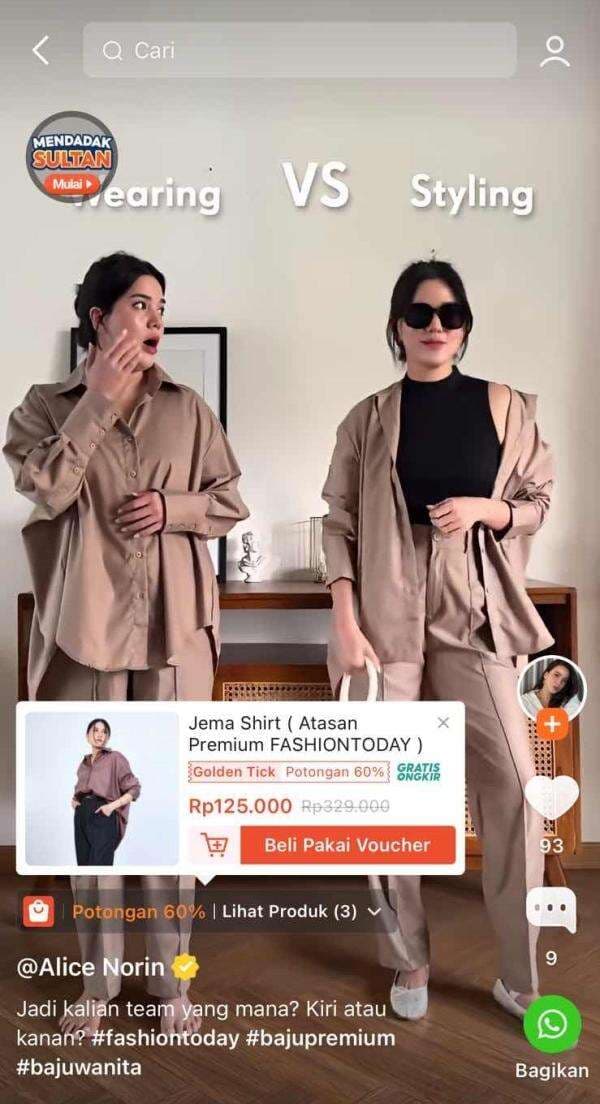 Ini Rahasia Sukses Alice Norin dan Nella' Style Raih Keuntungan Maksimal di Fitur Shopee Live Ini Rahasia Sukses Alice Norin dan Nella' Style Raih Keuntungan Maksimal di Fitur Shopee Live