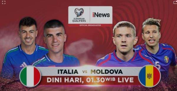 Italia Siap Bangkit Lawan Moldova di Kualifikasi Piala Dunia 2026, Saksikan Keseruannya Pukul 01.30 WIB di iNews! Italia Siap Bangkit Lawan Moldova di Kualifikasi Piala Dunia 2026, Saksikan Keseruannya Pukul 01.30 WIB di iNews!