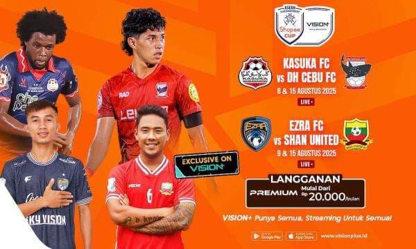 Jadwal Lengkap ASEAN Club Championship Shopee Cup 2025/26 Babak Playoff, Streaming di VISION+ Jadwal Lengkap ASEAN Club Championship Shopee Cup 2025/26 Babak Playoff, Streaming di VISION+