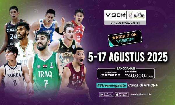Jadwal dan Link Live Streaming FIBA Asia Cup 2025 di Vision+, Klik di Sini! Jadwal dan Link Live Streaming FIBA Asia Cup 2025 di Vision+, Klik di Sini!
