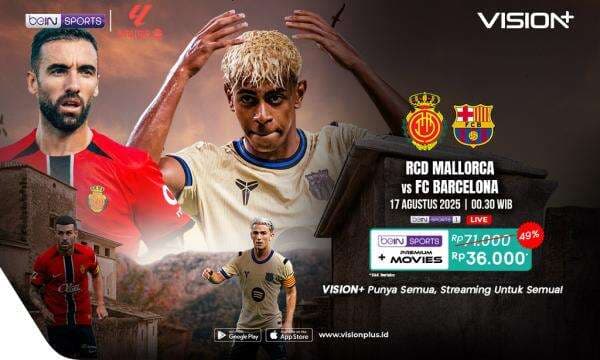 Link Live Streaming Real Mallorca vs Barcelona, Duel Seru Pekan Perdana Liga Spanyol 2025-2026 Link Live Streaming Real Mallorca vs Barcelona, Duel Seru Pekan Perdana Liga Spanyol 2025-2026