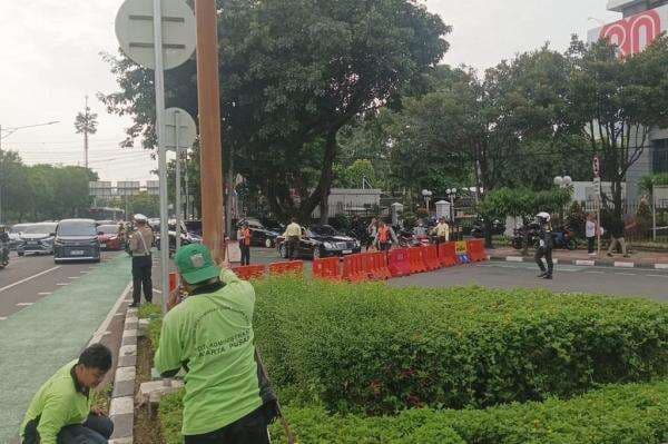 Ada Gladi Bersih Upacara HUT ke-80 RI di Istana, Jalan Veteran III Ditutup Ada Gladi Bersih Upacara HUT ke-80 RI di Istana, Jalan Veteran III Ditutup
