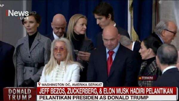 Jeff Bezos, Zuckenberg hingga Elon Musk Hadiri Pelantikan Donald Trump Jeff Bezos, Zuckenberg hingga Elon Musk Hadiri Pelantikan Donald Trump