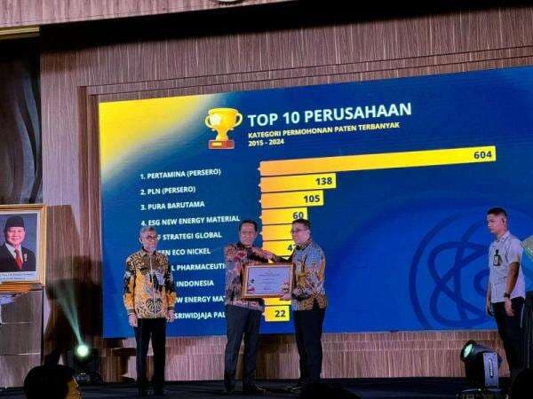 Jumlah Paten Terbanyak, Pertamina Raih Apresiasi Kekayaan Intelektual Jumlah Paten Terbanyak, Pertamina Raih Apresiasi Kekayaan Intelektual
