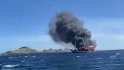 Kapal Wisata Sea Safari 7 Kebakaran di Perairan Labuan Bajo