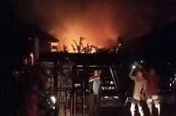 Kebakaran Mess SPBU Lubuk Tanjung di Lubuklinggau, 1 Tewas Terbakar