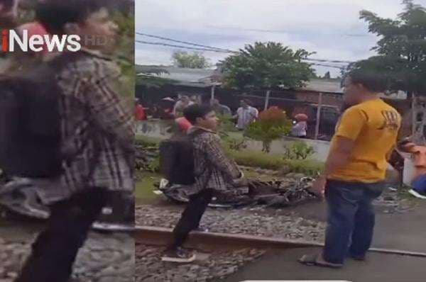 Kronologi Kecelakaan Kereta Tabrak Motor Tewaskan 4 Orang di Magetan Kronologi Kecelakaan Kereta Tabrak Motor Tewaskan 4 Orang di Magetan