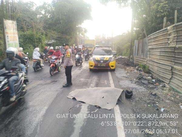 Gagal Nyalip, Pemotor Tewas Terlindas Truk di Sukabumi Gagal Nyalip, Pemotor Tewas Terlindas Truk di Sukabumi