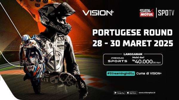 Jadwal dan Link Live Streaming WSBK Portugal, Saksikan di Vision+ Jadwal dan Link Live Streaming WSBK Portugal, Saksikan di Vision+