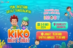 Kejutan Menggemaskan! Kiko & Lola Siap Hadiri Indonesia Mom Baby Kids Expo 2024 di Grand City Hall Surabaya