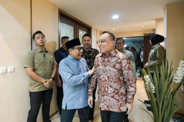 Kelakar Sufmi Dasco usai Halalbihalal di Rumah Dinas Cak Imin: Ini Bukan Matahari, Ini Bulan Kelakar Sufmi Dasco usai Halalbihalal di Rumah Dinas Cak Imin: Ini Bukan Matahari, Ini Bulan