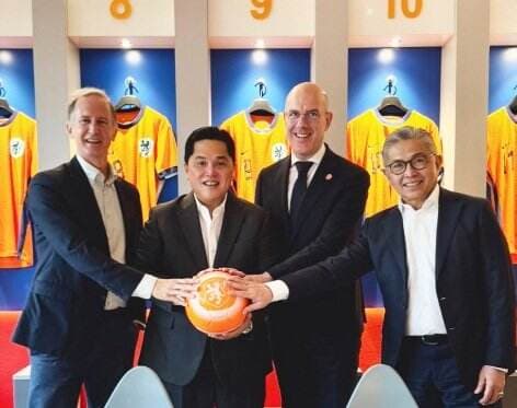 Sambangi KNVB, Erick Thohir Ingin Undang Timnas Belanda Main di Indonesia Sambangi KNVB, Erick Thohir Ingin Undang Timnas Belanda Main di Indonesia