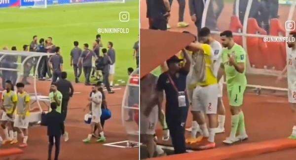 Waduh! Kiper Bahrain Acungkan Jari Tengah ke Suporter Timnas Indonesia Waduh! Kiper Bahrain Acungkan Jari Tengah ke Suporter Timnas Indonesia