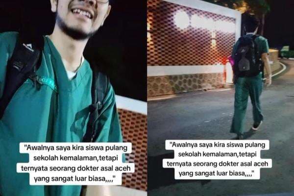 Kisah Dokter Asal Aceh Pulang Jalan Kaki hingga Larut Malam, Tidak Punya Motor atau Sepeda Kisah Dokter Asal Aceh Pulang Jalan Kaki hingga Larut Malam, Tidak Punya Motor atau Sepeda