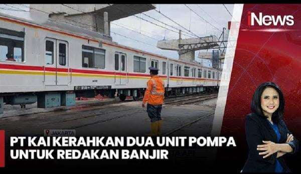 Perjalanan KRL Rute Jakarta Kota-Tanjung Priok Terganggu Imbas Banjir Rob Perjalanan KRL Rute Jakarta Kota-Tanjung Priok Terganggu Imbas Banjir Rob