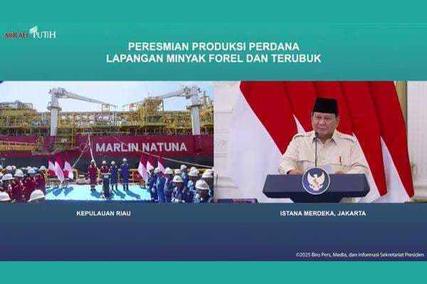 Lapangan Minyak Forel-Terubuk Mulai Produksi, Prabowo: Momen Bersejarah Swasembada Energi Lapangan Minyak Forel-Terubuk Mulai Produksi, Prabowo: Momen Bersejarah Swasembada Energi