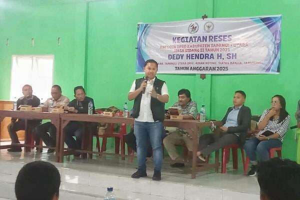Legislator Partai Perindo Dedy Hendra Ajak Masyarakat dan Pemda Bersinergi Percepat Pembangunan Tapanuli Utara Legislator Partai Perindo Dedy Hendra Ajak Masyarakat dan Pemda Bersinergi Percepat Pembangunan Tapanuli Utara