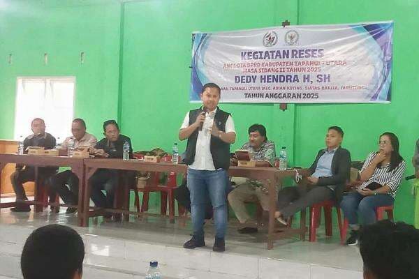 Anggota Legislatif Partai Perindo Dedy Hendra Ajak Masyarakat dan Pemda Bersinergi Percepat Pembangunan Tapanuli Utara Anggota Legislatif Partai Perindo Dedy Hendra Ajak Masyarakat dan Pemda Bersinergi Percepat Pembangunan Tapanuli Utara