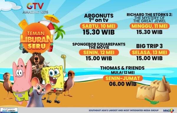 Liburan Jadi Penuh Warna, Bareng Teman Liburan Seru di GTV Amazing Kids! Liburan Jadi Penuh Warna, Bareng Teman Liburan Seru di GTV Amazing Kids!