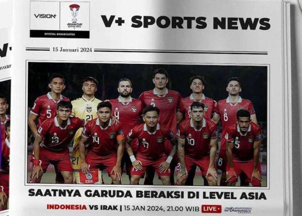 Link Live Streaming Timnas Indonesia vs Irak di Piala Asia 2023 Link Live Streaming Timnas Indonesia vs Irak di Piala Asia 2023