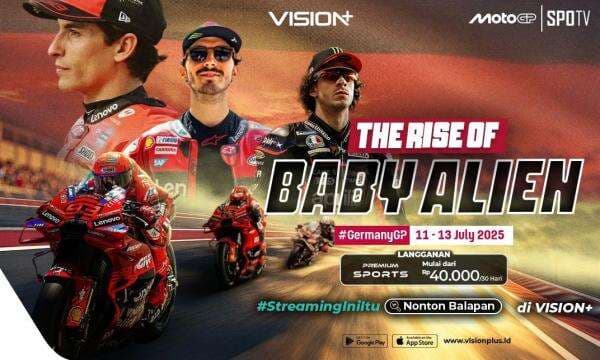 Link Streaming MotoGP Grand Prix of Germany di VISION+, Cek Jadwalnya! Link Streaming MotoGP Grand Prix of Germany di VISION+, Cek Jadwalnya!