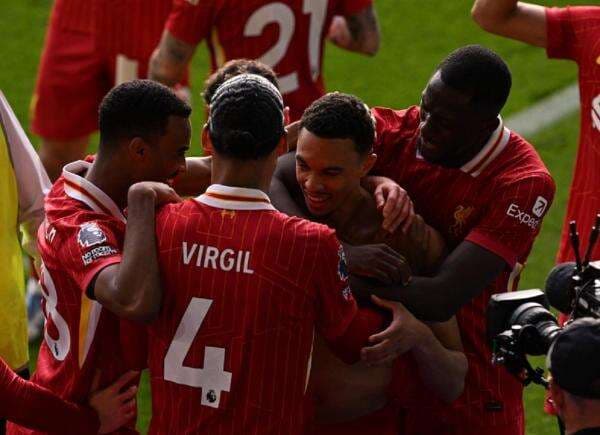 Kalahkan Leicester City, Liverpool Resmi Juara Liga Inggris 2024-2025 Akhir Pekan Ini? Kalahkan Leicester City, Liverpool Resmi Juara Liga Inggris 2024-2025 Akhir Pekan Ini?