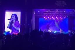 Mahalini Bikin Galau Penonton Titik Kumpul Festival, Nyanyikan Lagu-Lagu Cinta