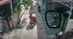 Maling Motor di Siang Bolong Terekam CCTV, Pelaku Santai Beraksi saat Warga Lalu Lalang   