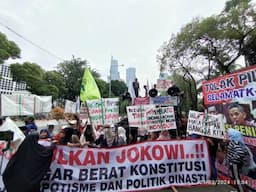 Massa Poros Buruh Demo KPU RI, Protes Kecurangan Pemilu 2024