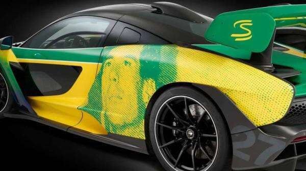 McLaren Melukis Wajah Ayrton Senna di Sisi Mobil Senna McLaren Melukis Wajah Ayrton Senna di Sisi Mobil Senna