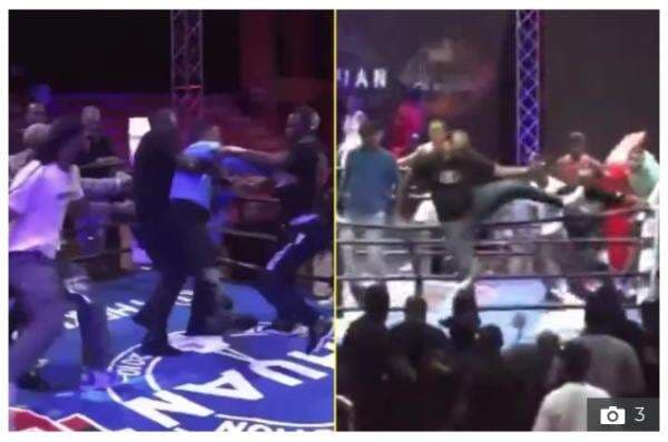 Mencekam! Detik-detik Wasit Tinju Dikeroyok dan Dilempar Keluar Ring saat Duel Kelas Bantam Mencekam! Detik-detik Wasit Tinju Dikeroyok dan Dilempar Keluar Ring saat Duel Kelas Bantam
