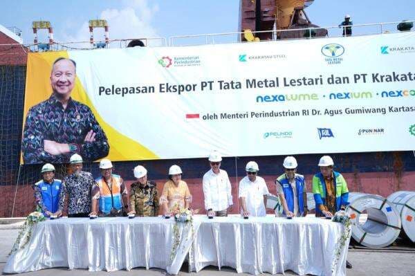 Menperin Lepas Ekspor 10.000 Ton Baja Lapis ke AS, Nilainya Capai Rp205,4 Milliar Menperin Lepas Ekspor 10.000 Ton Baja Lapis ke AS, Nilainya Capai Rp205,4 Milliar