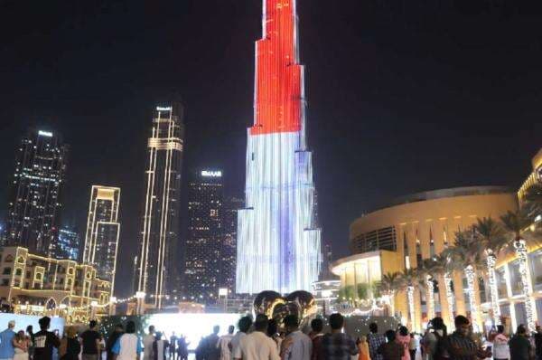 Megah! Merah Putih Hiasi Burj Khalifa di HUT ke-80 RI Megah! Merah Putih Hiasi Burj Khalifa di HUT ke-80 RI