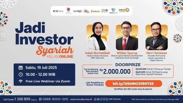 Ikuti Kelas Online Jadi Investor Syariah bersama MNC Sekuritas Akhir Pekan Ini Ikuti Kelas Online Jadi Investor Syariah bersama MNC Sekuritas Akhir Pekan Ini