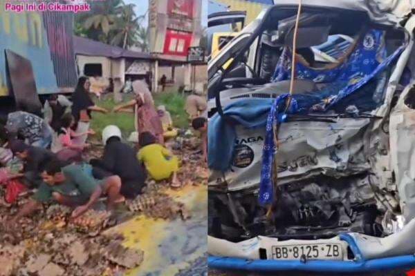 Miris! Mobil Pikap Kecelakaan hingga Kernet Meninggal, Warga Malah Jarah Muatan Telur dan HP Korban Hilang Miris! Mobil Pikap Kecelakaan hingga Kernet Meninggal, Warga Malah Jarah Muatan Telur dan HP Korban Hilang